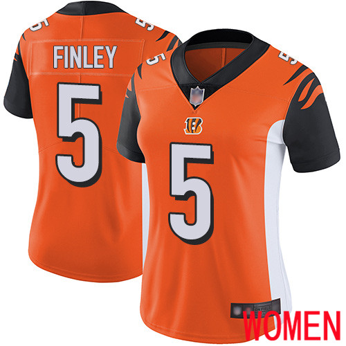 Cincinnati Bengals Limited Orange Women Ryan Finley Alternate Jersey NFL Footballl #5 Vapor Untouchable